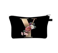 Wander Mascara 26 lettere stampate in poliestere con borsa multifunzione per il lavaggio e la conservazione per le donne in Europa e in America Beauty Peak Rose, y, A