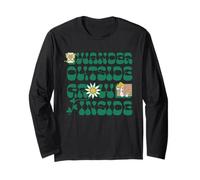 Wander Outside Grow Inside Hippie Nature Maglia a Manica