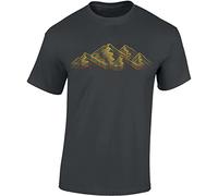 Wander Tshirt da uomo: Offline - Arrampicata - Regalo per gli amanti delle escursioni - Attrezzature per alpinismo, Dark Grey - Alpen, XL
