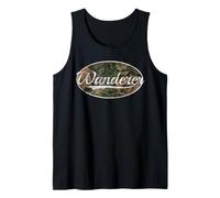 Wanderer Camouflage Camo Throwback Wilderness Travel Art Canotta