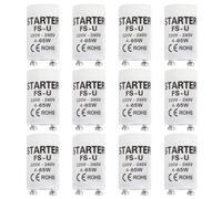 WanderGo 12 pezzi starter per luce fluorescente, starter 4-65 W per luce fluorescente, raccordi per lampade fluorescenti 220-240 V per lampade a striscia, lampade a risparmio energetico