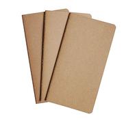 WANDERINGS Lined A6 Size Travelers Notebook Inserts | 4.1" x 5.8" / 10.5cm x 15cm | 100 gsm Paper | 3 Hand-Stitched Booklets/180 Pages | Travelers Notebook Refills for Journals, Diaries, Planners