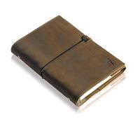 Wanderings Raccoglitore Planner in Pelle A5 - Journal Ricaricabile ad Anelli Non Datato - Programma Orario Giornaliero, 60 Pagine Settimanali - Compatibile Filofax - Pelle Pieno Fiore - 17 x 22,5 cm