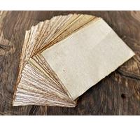 Wanderings Vintage Handmade Deckle Edge Cards - 2"x3.5" - 150 GSM - 50 Pack Blank Cards - Ideal for Place Cards, Name Cards for Table Setting, Thank You Notes, Gift Tags