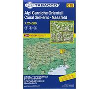 Tabacco Carta N.018 Alpi Carniche Orientali - Canal del Ferro - Nassfeld - 1:25.000 unisex