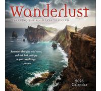 Wanderlust 2026 Wall Calendar: Trekking the Road Less Traveled