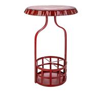 WANDERLUST DECO Mesa botellero de Metal Roja 42x42x60