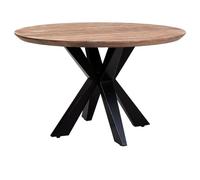 WANDERLUST DECO Mesa de comedor Redonda de Madera de Acacia acabado Color D110x77