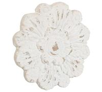 WANDERLUST DECO Panel Decorativo de Madera tallada Blanco 41x8x41
