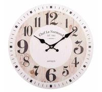 WANDERLUST DECO Reloj de pared de Madera Marrón d34x2