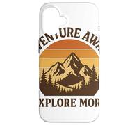 Wanderlust Hiking Explore More Outdoor Donna Uomo Custodia per iPhone 16