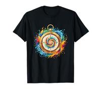 Wanderlust Nord Sud EST Ovest Cosmic Swirl Compass Maglietta