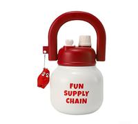 Wanderlust Ready Take the Affidabile bottiglia da 680 ml in acciaio inox Big Belly Anywhere (rosso e bianco)
