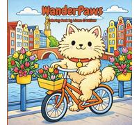 WanderPaws Coloring Book Featuring Kitty the Cat around the World
