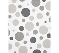 WANDfee Graz Design - Adesivo da parete per cameretta dei bambini, motivo a pois, colore: grigio