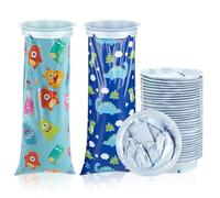 WANDGU - 20 sacchetti per escrementi per auto, 700 ml, resistenti agli strappi, per nausea e vomito in auto e in viaggio