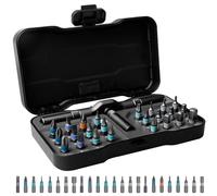 WANDGU 24 in 1 Set di Cacciaviti a Cricchetto: Set di Cacciaviti a Cricchetto Leggeri con Staccabile Impugnatura a T, Kit di Punte di Cacciavite a Cricchetto per Vita Domestica, Elettronica