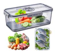 WANDGU 33×18×11cm Contenitore per Pane Ermetico: Scatola Cestino del Pane, Portapane con Coperchio, Tempistica per il Pan e, Cucina per la Freschezza del Pan e per il Pan e per Toast, Panini, Panini