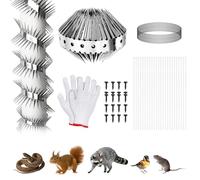 WANDGU 3M - Protezione per martore in acciaio inox, protezione per martore, protezione per martore, in acciaio inox, per balcone, tetto, finestra, protezione per uccelli