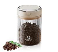WANDGU - Barattolo ermetico per caffè, 1100 ml, con coperchio sottovuoto, contenitore per chicchi di caffè, tè, noci, cacao, caffè