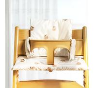 WANDGU Cuscini per Seggiolone per Bambini Stokke Tripp Trapp: Cuscino Seggiolone Highchair, Antiscivolo Cuscino per Seggiolone Seduta Confortevole Per Sedie Tripp Trapp, Facile da Fissare e da Lavare