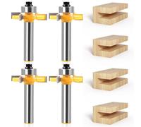 WANDGU Fresa a disco per fresa verticale: 4 pezzi con fusto da 8 mm, fresa a disco, punta per fresa, fresa superiore, set per macchina per incisione, macchina da taglio (lunghezza 3 mm, 4 mm, 5 mm, 6