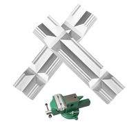 WANDGU Ganasce protettive per morsa (100 mm): 2 pezzi ganasce con prismi, accessori da officina di alta qualità, ganasce con 2 potenti magneti, morsa di protezione (100 mm)