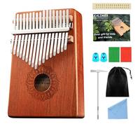 WANDGU Kalimba 17 chiavi: Mini Kalimba portatile - Piano a pollice - Strumento musicale professionale con pacchetto di apprendimento per bambini e adulti