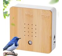 WANDGU Moderna scatola canto per uccelli con supporto a parete: Soundbox, canto per uccelli, canto di movimento, canto per uccelli, canto rilassante per il bagno, spa e relax