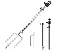 WANDGU Supporto per fotocamera selvatica in metallo: supporto universale per lampada, pieghevole a 360° e regolabile, supporto per luce d'angolo, filettatura universale 1/4''-20 (6mm) per pesca