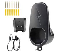 WANDGU Tipo 2 Supporto a parete per cavo di ricarica EV Supporto per spina EV: Supporto per cavo di tipo 2 con viti, supporto per cavo ABS Wallbox accessorio, accessorio per caricabatterie per auto