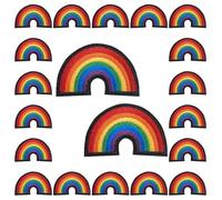 WANDIC 20 Toppe Ricamate LGBT Arcobaleno, termoadesive e termoadesive per Il Fai da Te, Accessori Fai da Te, Giacche, Vestiti, Cappelli