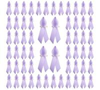 WANDIC 200 Spille in Raso per la consapevolezza del Nastro Lilla per la consapevolezza del Caregiver Foster Care Spasmi Infantili Vulvare Cancro consapevolezza del Nastro Pin Lavanda Spilla