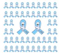 WANDIC 50 spille con nastro blu con colomba della pace, spille blu per la consapevolezza del cancro alla prostata del colon, per eventi di beneficenza, uso quotidiano