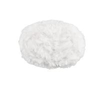 WANDIC - Filato di Pelliccia Sintetica, 1 Rotolo di Filato di Pelliccia sfocata in Poliestere Bianco Morbido Lavorato a Mano per Lavorare a Maglia, Sciarpe, Cappelli, Vestiti, Scarpe
