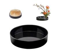 WANDIC - Set di 2 vasi Rotondi con Rana e Vaso suiban per Ikebana, Decorazione Floreale, Decorazione per casa, Ufficio