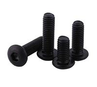 Wandisy Viti a Esagono Incassato, Esagono Incassato Bulloni Viti 50 Pezzi Viti di Fissaggio a Testa Esagonale M3 10.9 in Acciaio Legato con Viti a Testa bombata M3.9(M3*16mm)