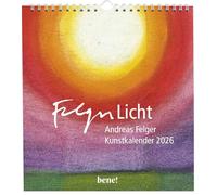 Wandkalender 2026: Licht: Monatskalender | Kunstkalender mit 12 Motiven und Spiralbindung zum Aufhängen
