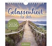 Wandkalender Gelassenheit für dich 2026: Monatskalender 2026, mit 12 heraustrennbaren Postkarten für mehr Ruhe im Alltag