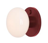 Wandlampe Licht-Erlebnisse Rot Metall Glas E14 Schalter IP20 19 cm Wandleuchte