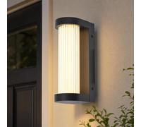 Wandlampe V-Tac Wandleuchte Facciata LED IP44 Nera Acciaio Inossidabile Esterno