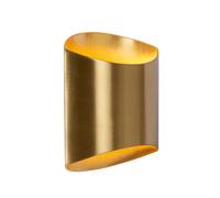 WandlampeUpDownAluminiumMessingEsszimmerG9L :16cmWandleuchteWohnzimmer