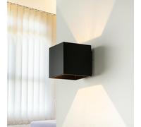 Wandleuchte Alluminio Ø10cm Nero G9 Luce Bauhaus Parete Lampada da Interni [EEK: F]