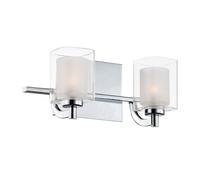 Wandleuchte Bagno IP44 33,1 CM Larghezza Con 2x G9 LED Cromo Bianco Lampada [EEK: B]