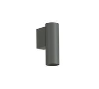 Wandleuchte da Incasso Grigio Ø 4 CM 12 Alto per R35 GU10 Piccolo Parete Interno