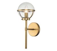 Wandleuchte Elstead Lighting Fackellampe In Ottone Antico IP44 E14, Oro