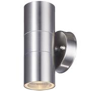 Wandleuchte Esterno Giardino Acciaio Inox GU10 IP44 Up Down Balcone Casa