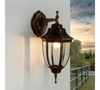 Wandleuchte Esterno IP44 E27 Nero Rame Alluminio Rustico Lampada per Parete Hof