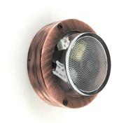 Wandleuchte Esterno IP64 Rotondo Ø 14cm Maritim G9 Ottone Vetro Lampada Scala