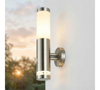 Wandleuchte Esterno Lampada da Parete per Acciaio Inox Movimento E27 IP44 34 CM